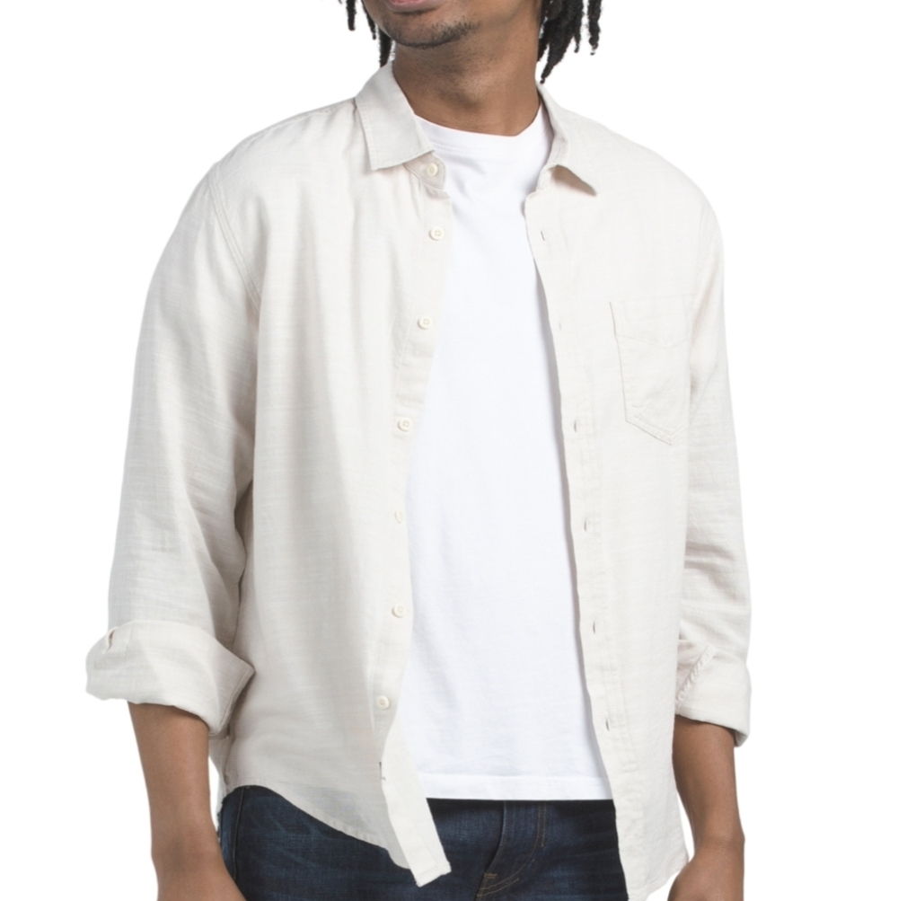 NEW Rails Wyatt Button Down Shirt Men's XL Hummus Lightweight Cotton Casual
